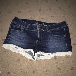 Frilly Jean Shorts